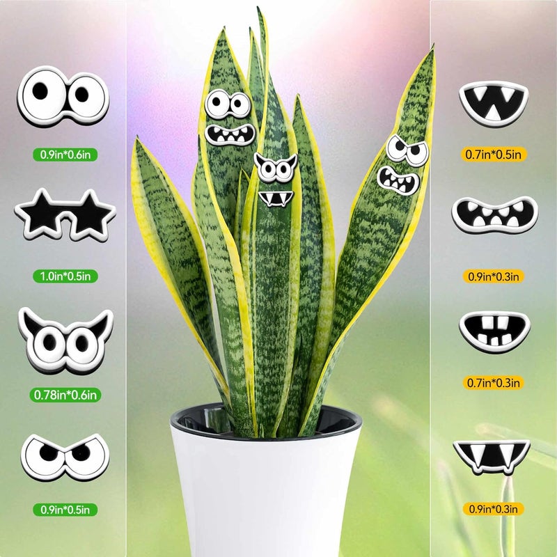 Cslehel Plant Magnets Eyes Mouth for Potted Plants， 8 PCS Fridge Magnets Monster Magnet Eyes, Funny Plants Pins Lndoor Outdoor Kitchens Whiteboard Office Plants Accessories - Image 4